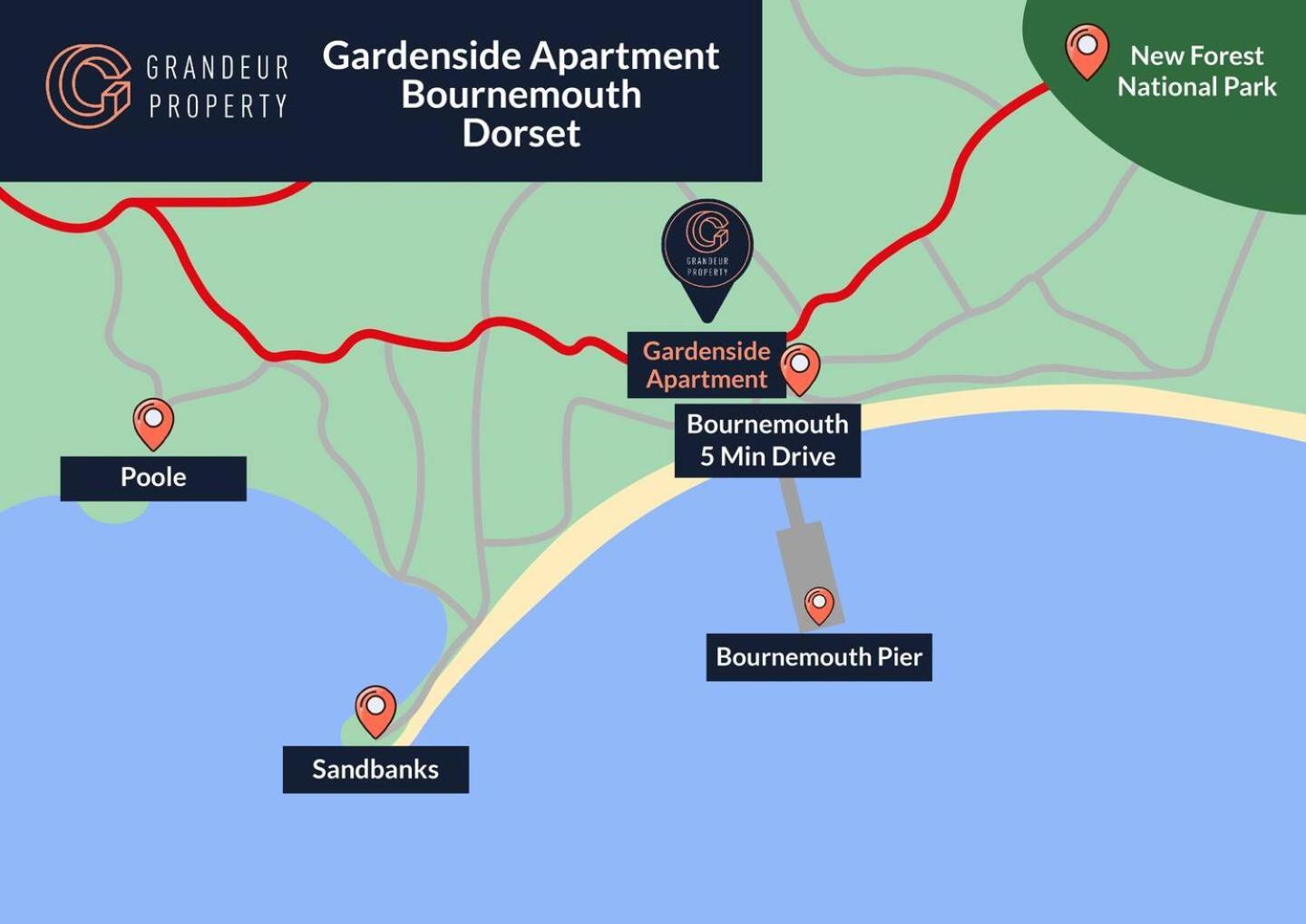 The Gardenside Apartment By Grandeur Property Bournemouth Luaran gambar